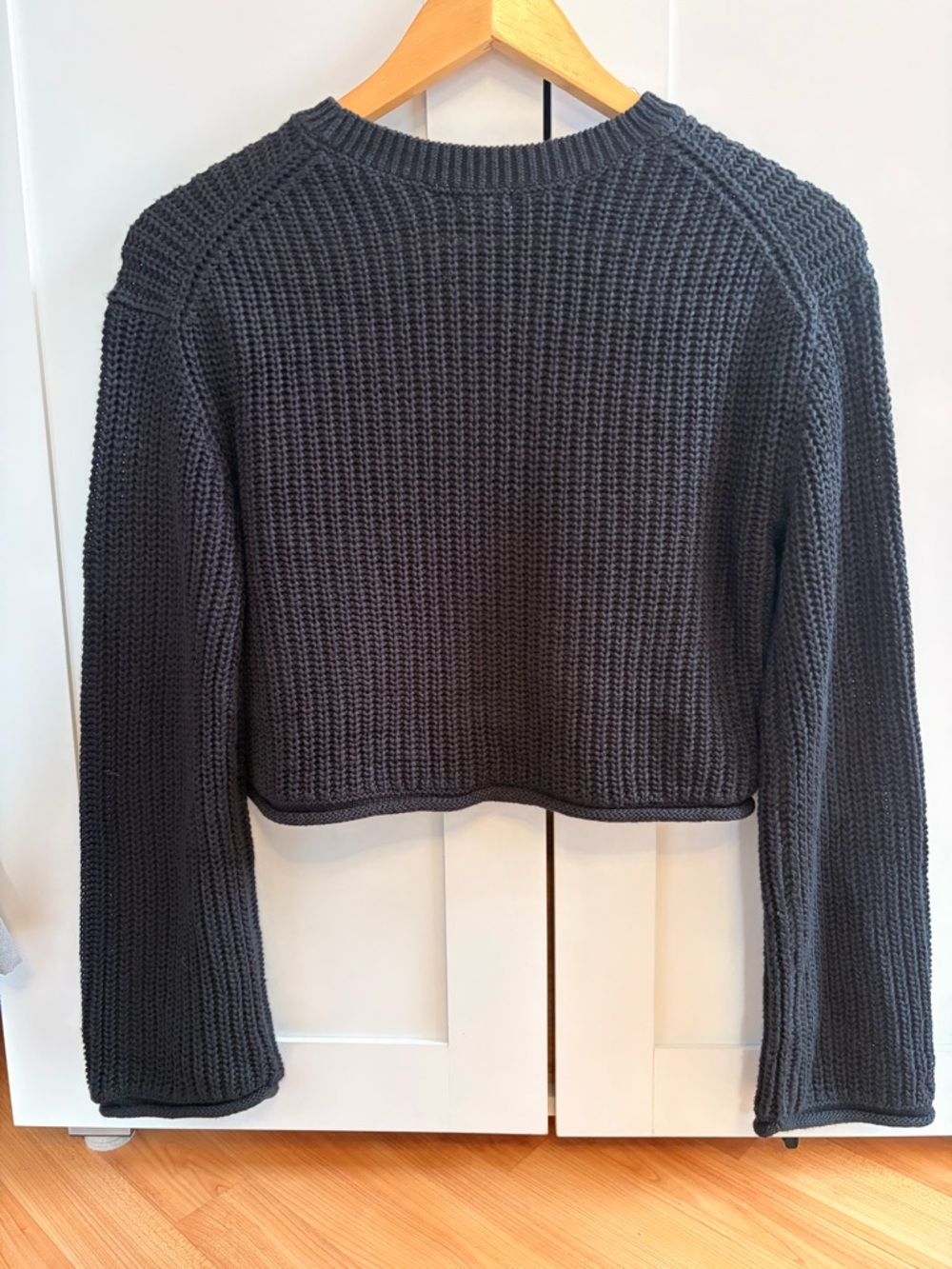 Garage knit black sweater NEW